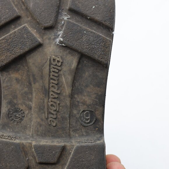 Blundstone Originals 500 Boots Mens US 10 / UK 9 Brown Leather Chelsea Pull On - Picture 9 of 11